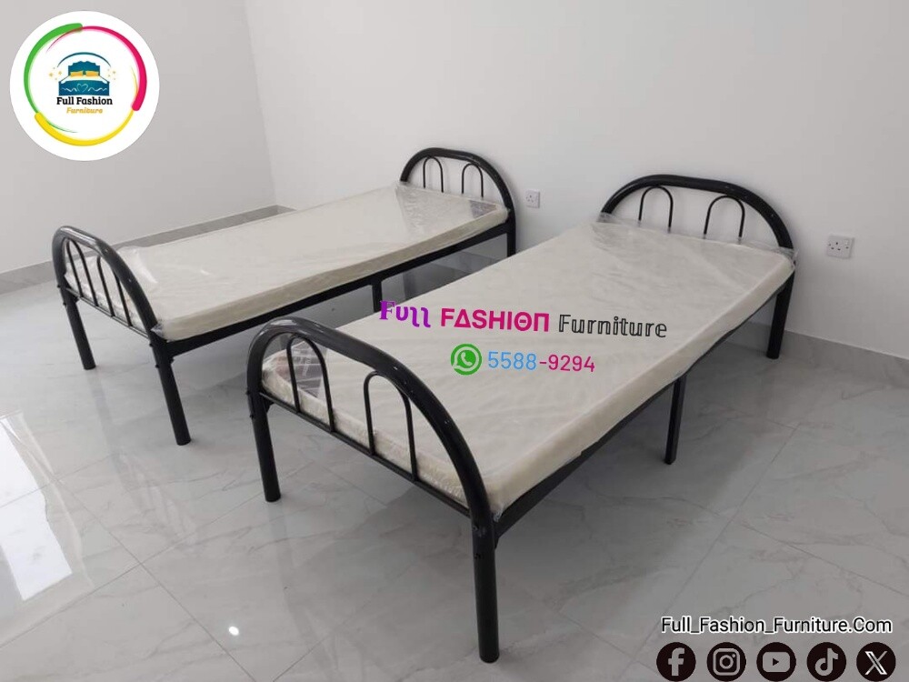 Steel double bed - 5