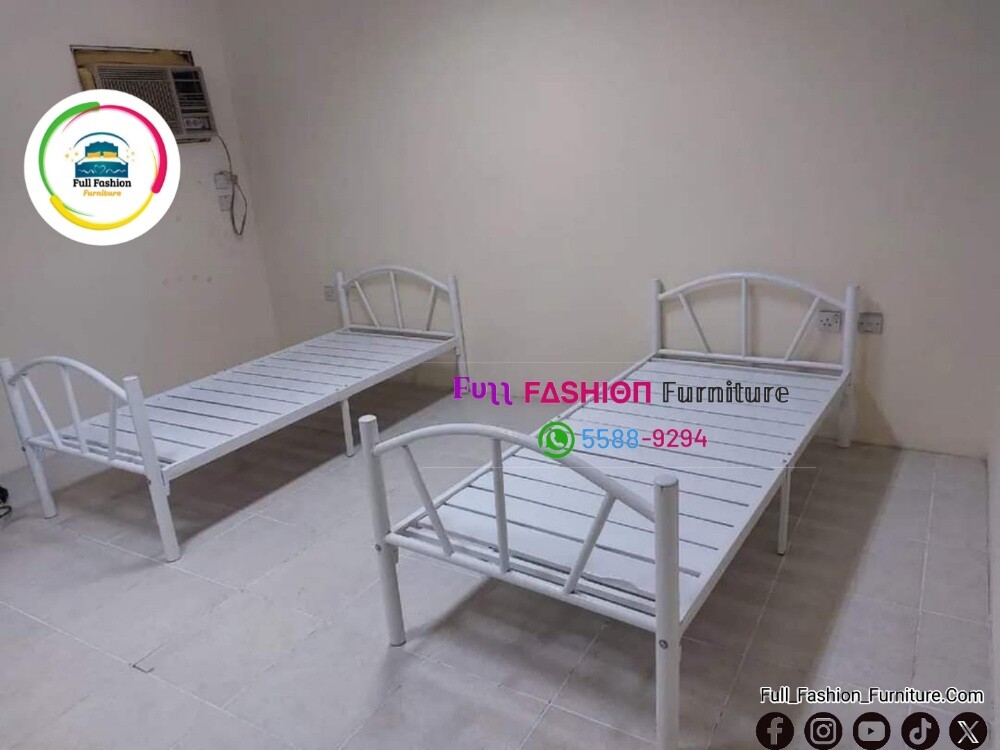 Steel double bed - 8