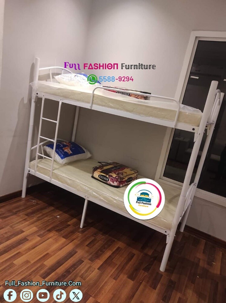 Steel double bed - 3