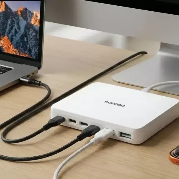 Porodo USB Multi-Port Fast Charger - 4