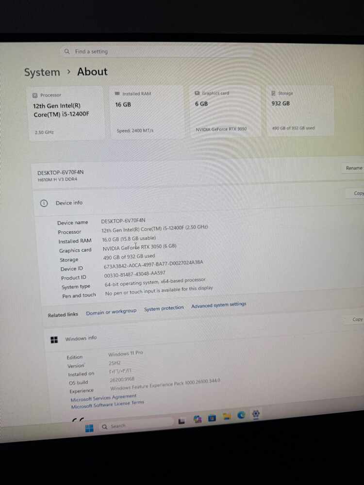 gaming pc, i5-12400f - 7