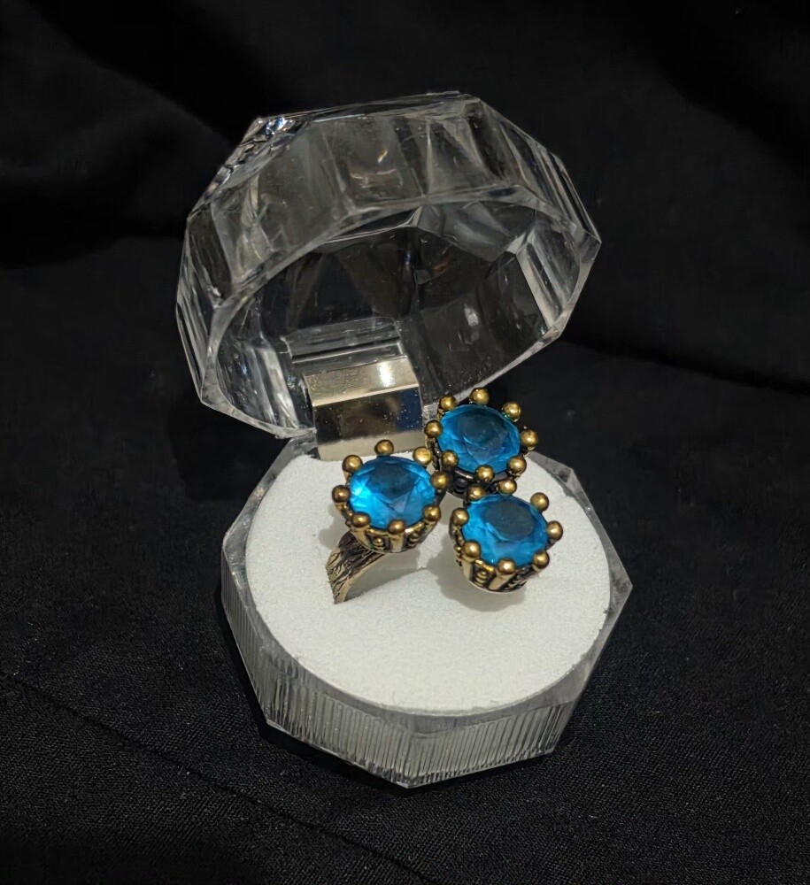 3 Silver Turkish Lady's Rings - 1