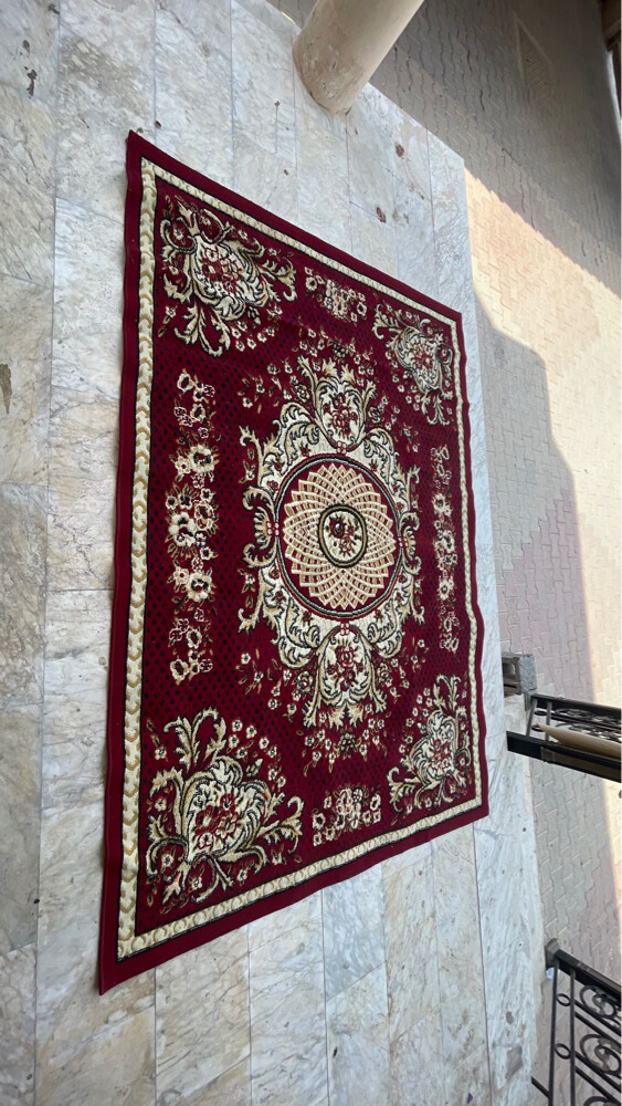 traditional red Persian style carpe - 4