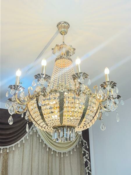 Crystal Chandelier 18 light bulbs - 4