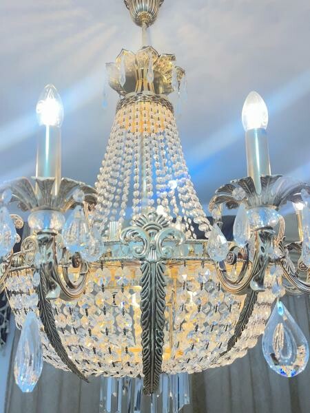 Crystal Chandelier 18 light bulbs - 3