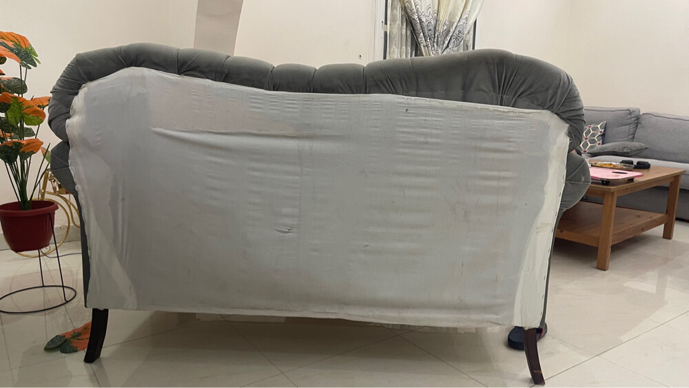 Grey sofa set with Pillows  - 4