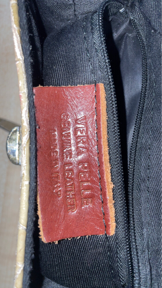 Vera Pelle Italy Leather Handbag - 4