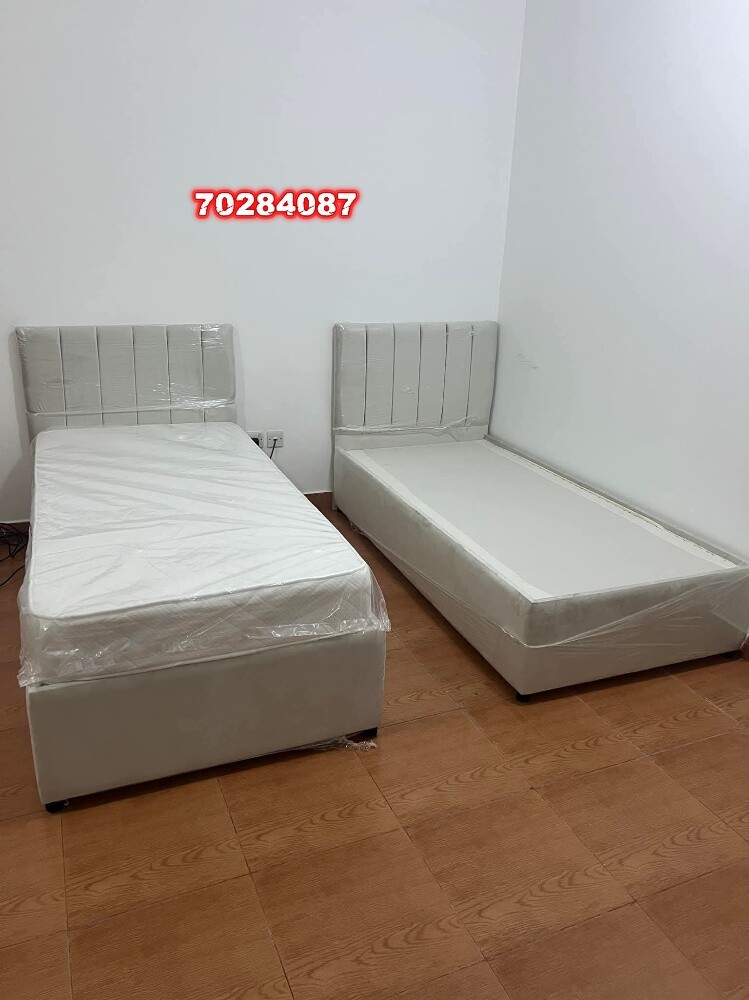 bed, mattress, cabinet available - 25