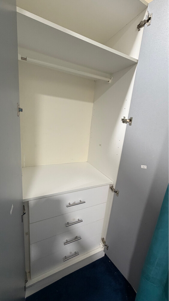 IKEA 2 Door Mirror Wardrobe - White - 3