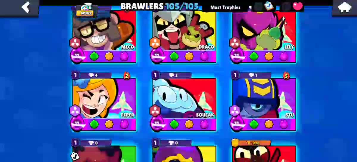 Brawl stars acc 80k, maxed - 1