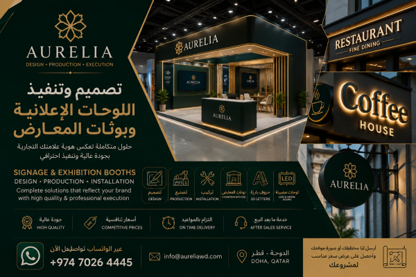 تنفيذ اللوحات الإعلانية وبوثات - 1