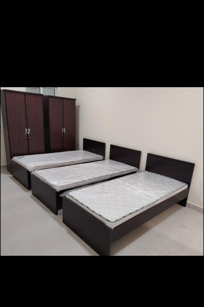 Bed,mettress,cabinet, available new - 25