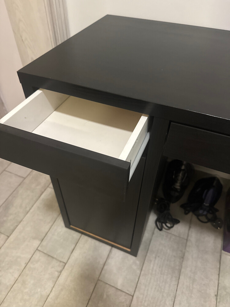 IKEA MICKE Desk (Black-Brown) - 4