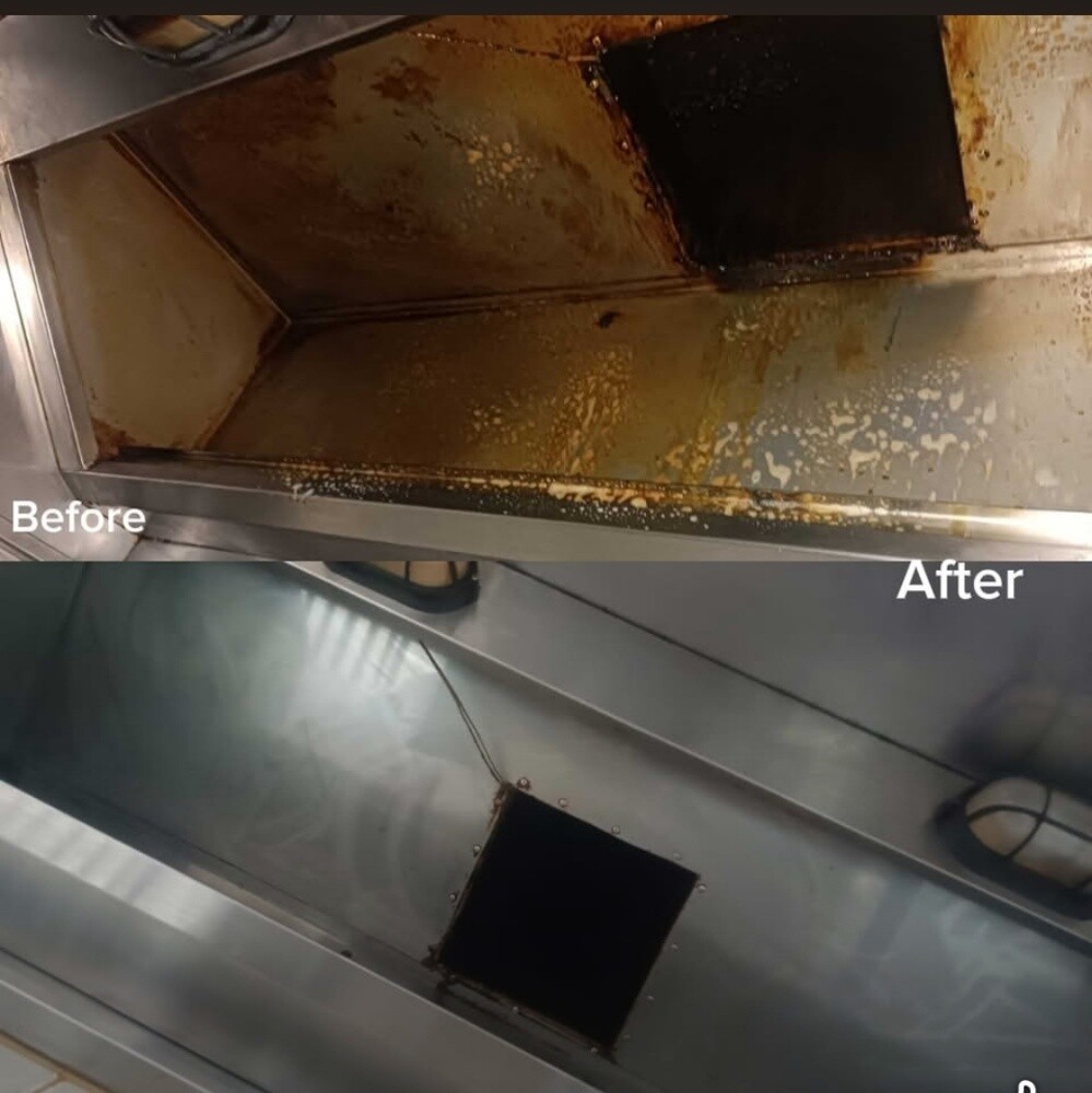 kitchen Hood service and clean - 2
