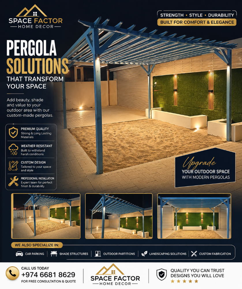 Outdoor wooden pergola work - 6