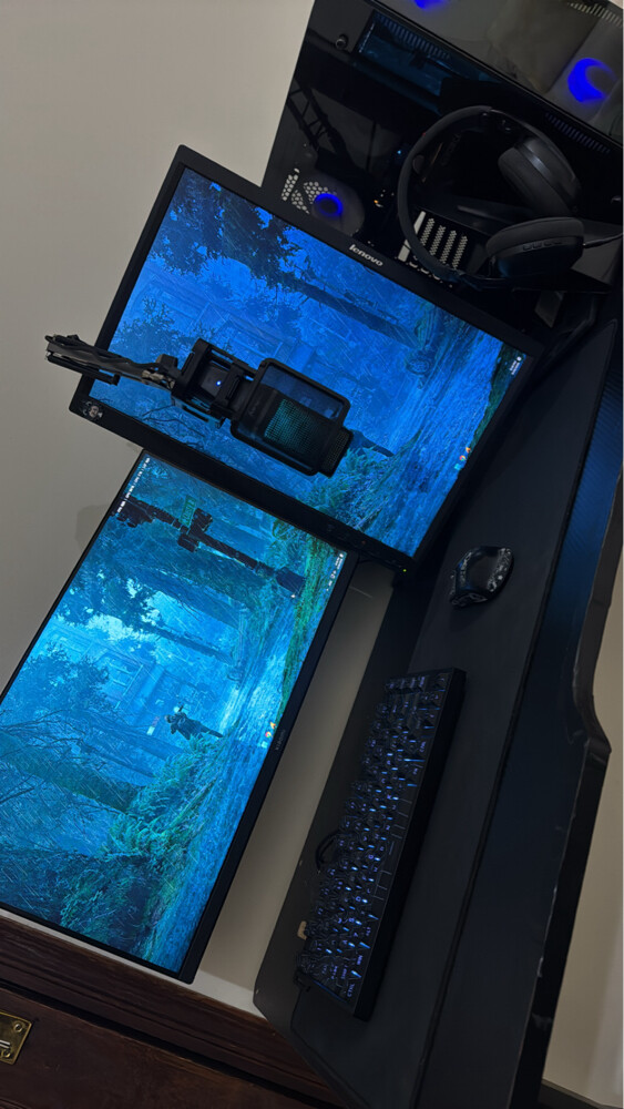 Black Gaming PC Setup RTX 4060 - 1