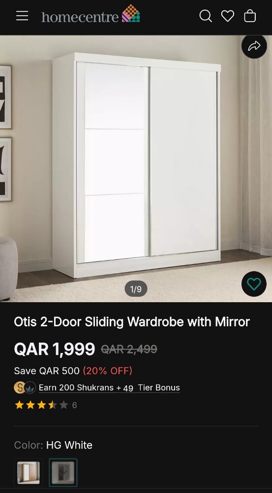 2-Door Sliding Wardrobe with M - 9
