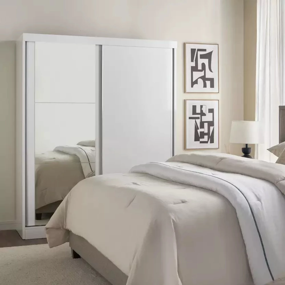 2-Door Sliding Wardrobe with M - 2