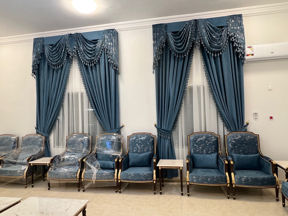 Majlis chairs, tables and curtains - 3