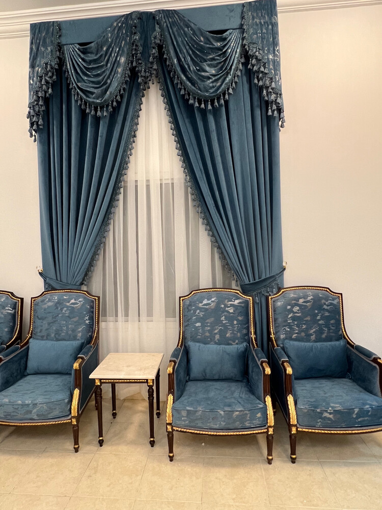 Majlis chairs, tables and curtains - 4