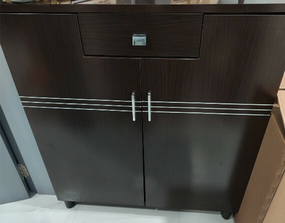 used two seater sofa//shoe rack - 2