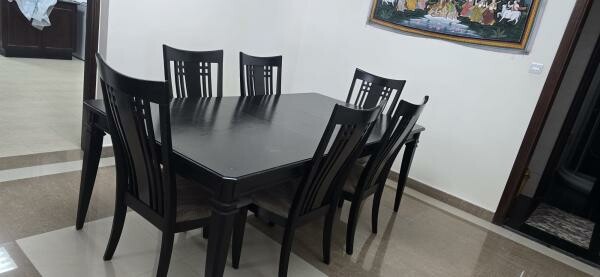 HOMECENTER PUTERI DININGTABLE1+2+6 - 6