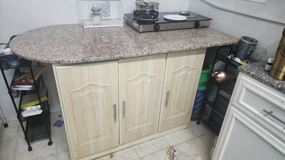 Kitchen Cabinet Large Marble Top - 1