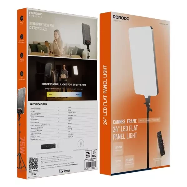 Porodo Flat Panel Light - 3