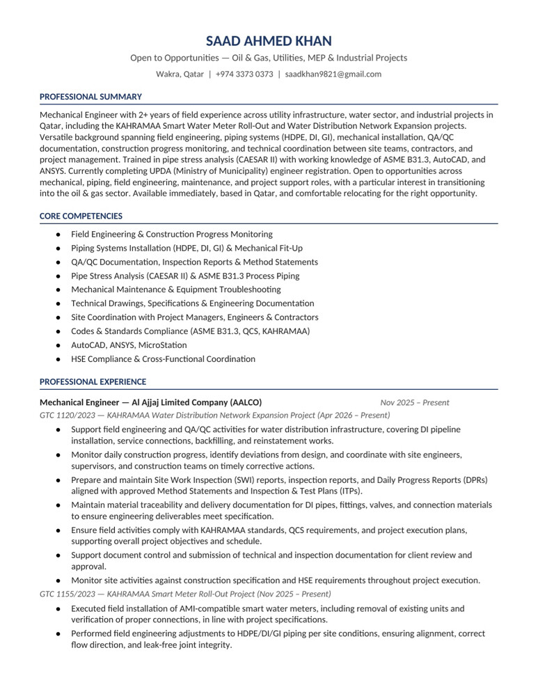Jr. Mechanical Engineer - 1