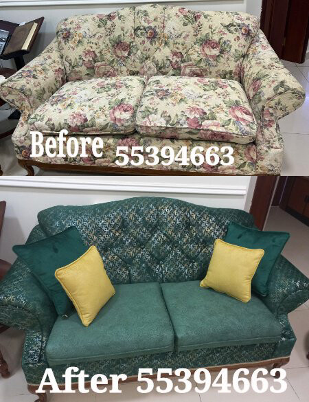 Re-upholstery and making Sofa Majli - 14
