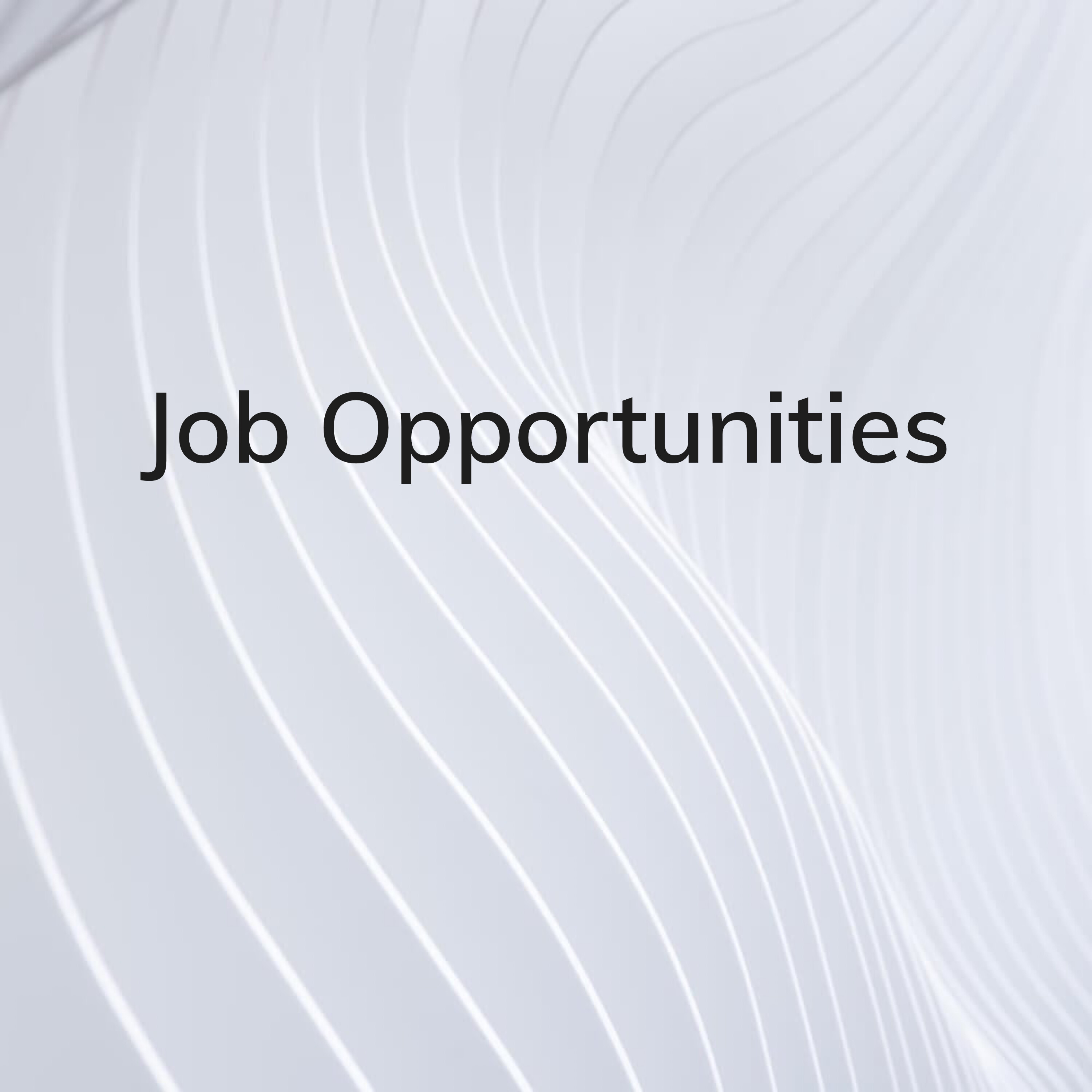 Job Opportunities  - 1