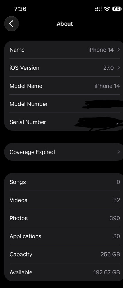 iPhone 14 ESIM 256gb - 2