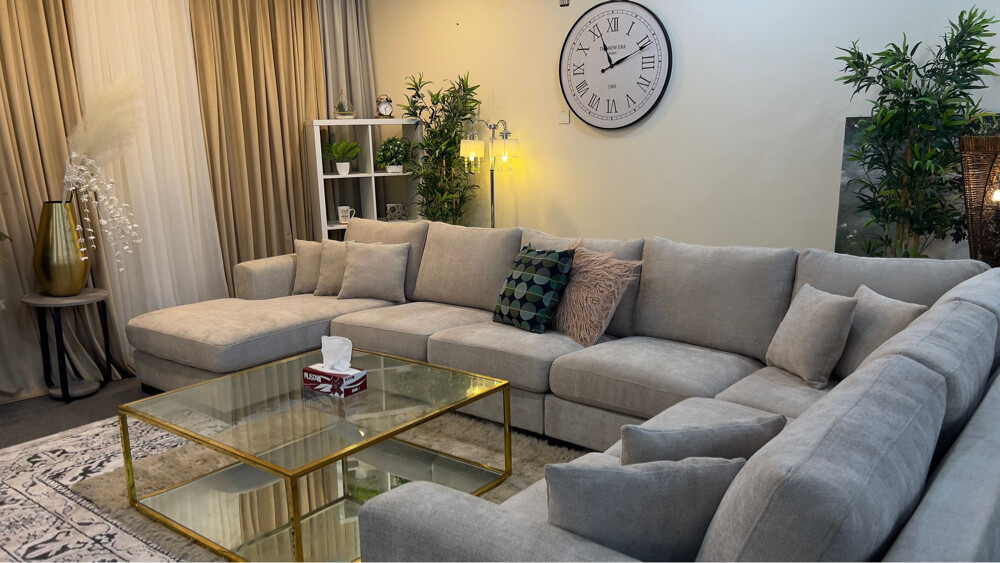 Home centre luxurious u shape sofa  - 2