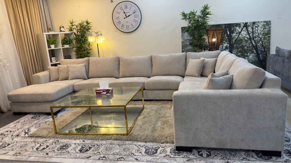 Home centre luxurious u shape sofa  - 5