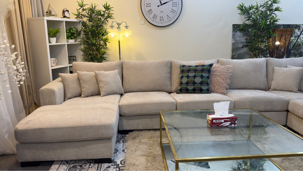 Home centre luxurious u shape sofa  - 3