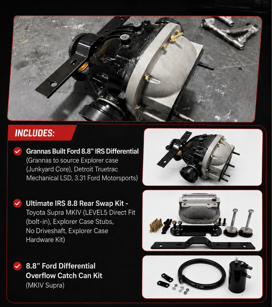 MKIV SUPRA Grannas 8.8 swap kit - 1