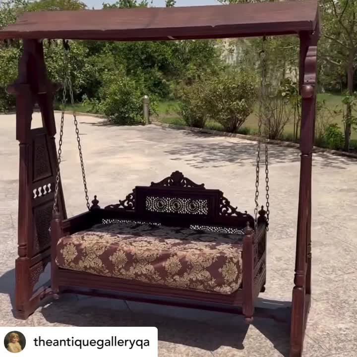 Indian swing made of solid wood - 10