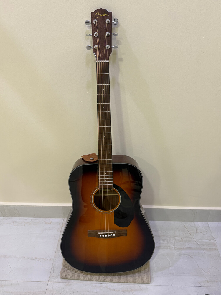 fender cd60-sb acoustic guitar - 1