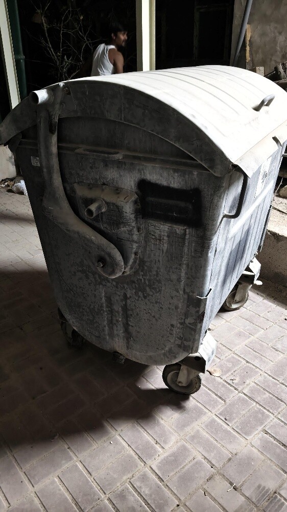 metal steel wheelie waste container - 2
