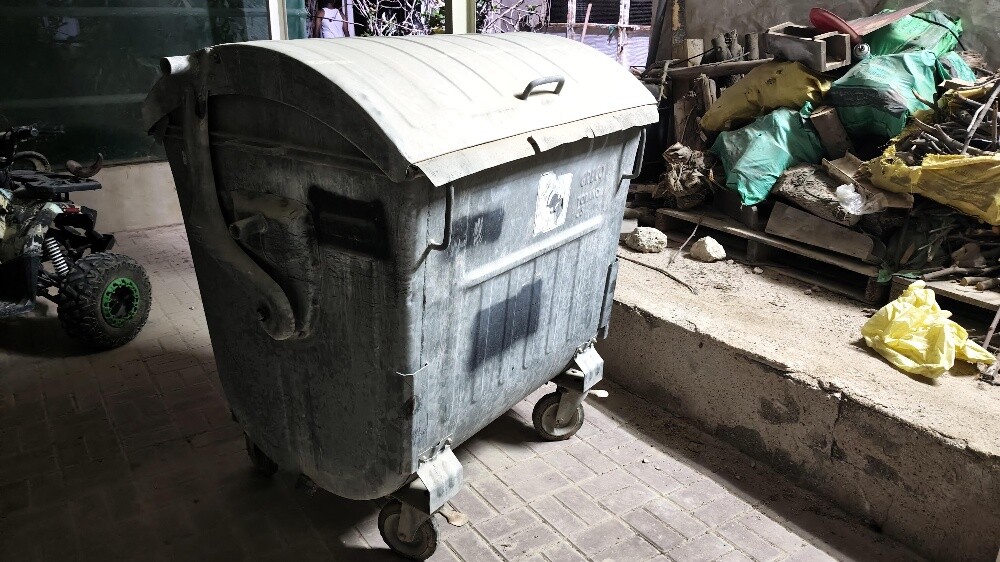 metal steel wheelie waste container - 3