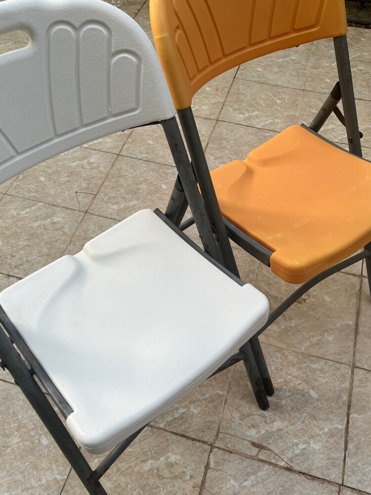 plastic two folding chairs - 11