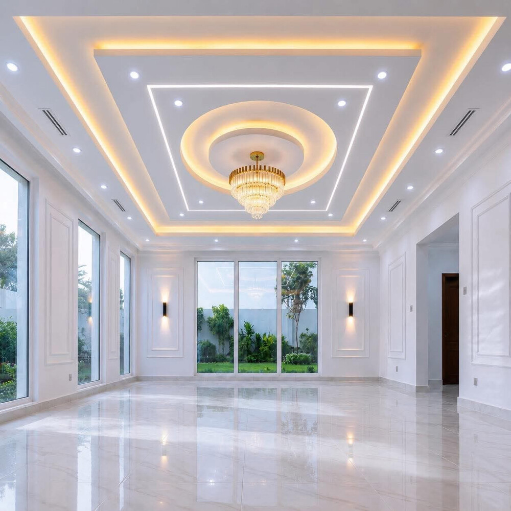 Gypsum Decorations and paint work - 1