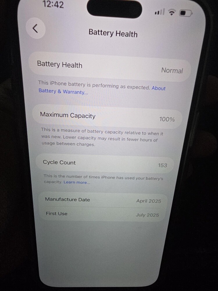 16 pro max 100% battery - 3