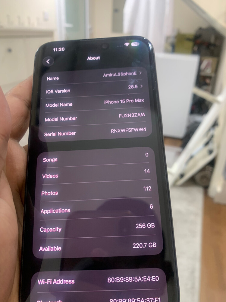 iPhone 15 pro max 256gb battery 100 - 2