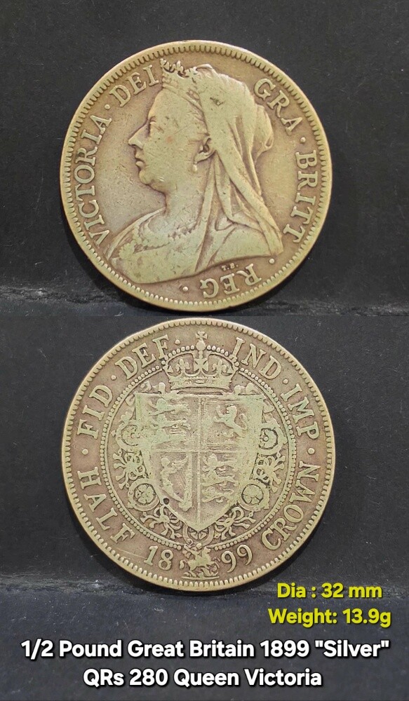 Great Britain Victoria Half Pounds - 2