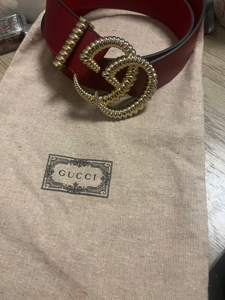 Gucci Belt Red colour  - 3