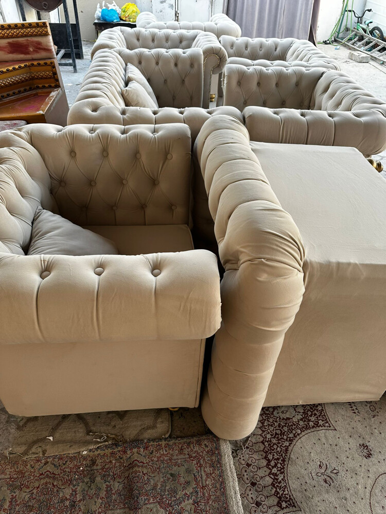 7 piece sofa good condition 5 small and 2 big  - 3
