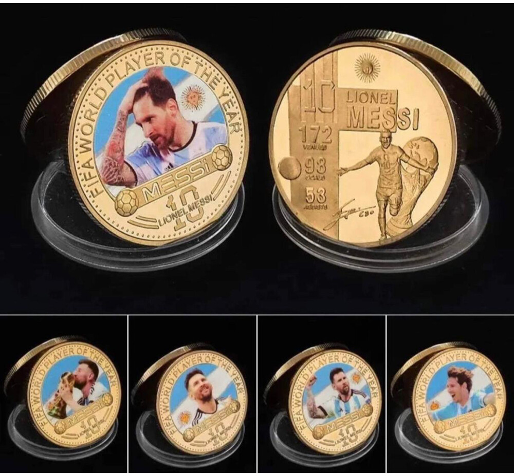Messi and Maradona coins set - 3