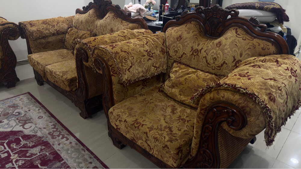 طقم كنب اربع قطع ٧ مقاعد - 4
