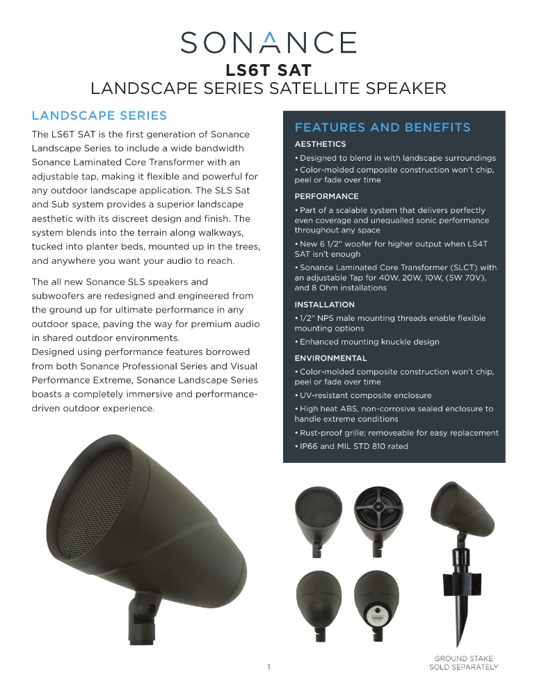 Landscape speaker - 1